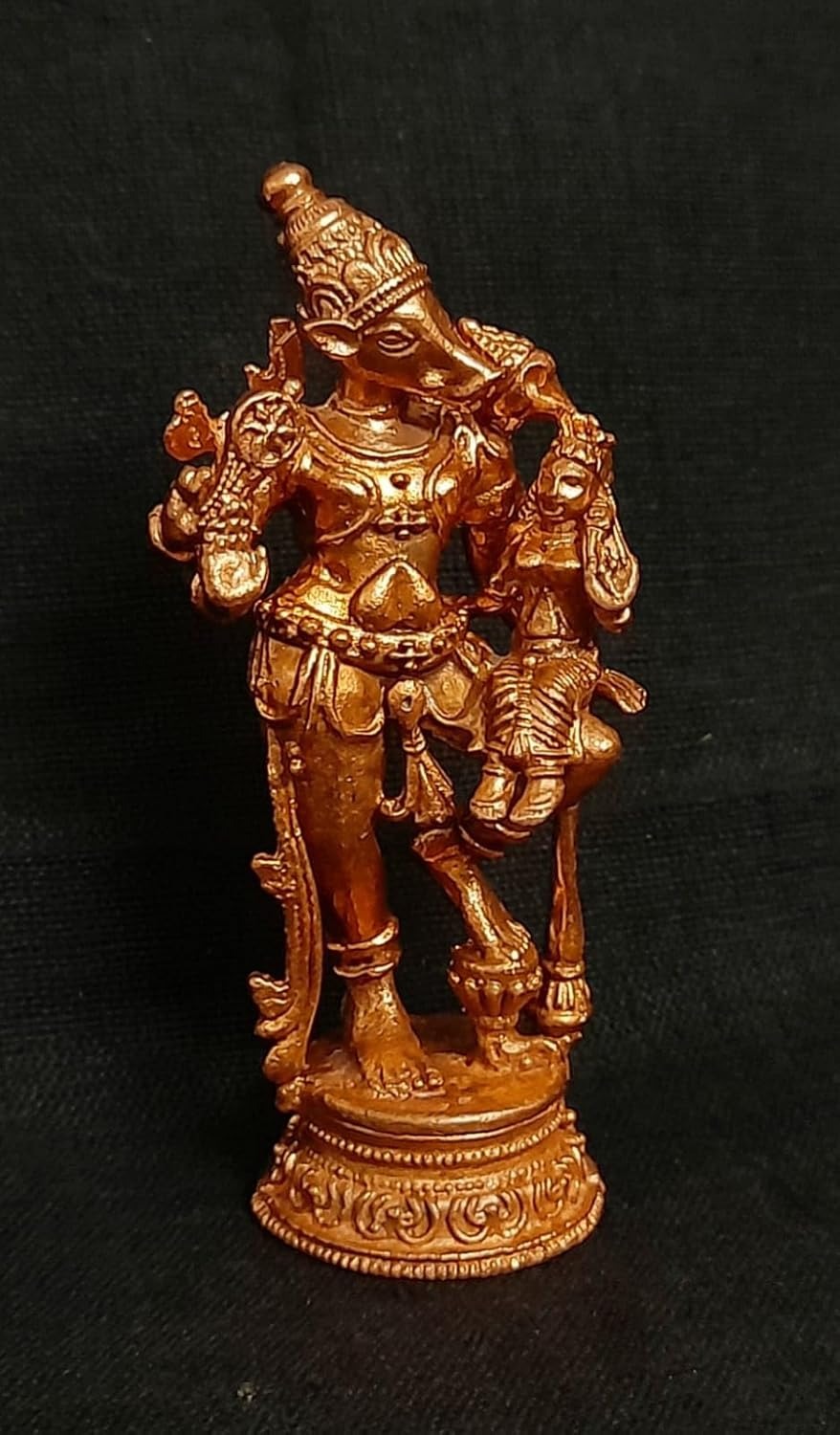 Brown Copper Idols Of Lakshmi Varahar, 2.7 Inches, 70G Handmade Pack Of 1 Piece