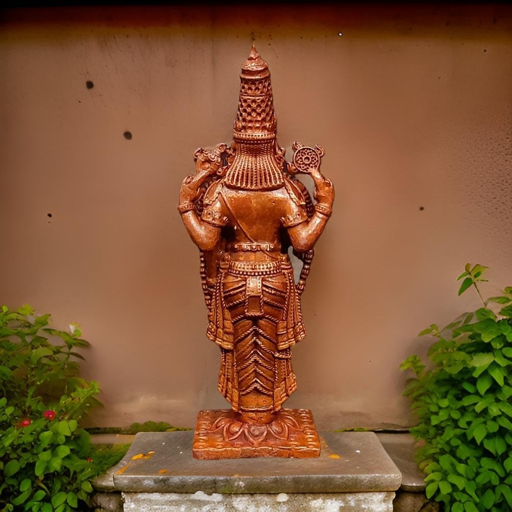 Brownish-Orange, Copper Handmade Balaji Idol 3.25 Inches, 100G, Pack Of 1 Piece