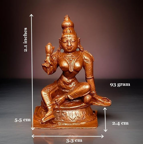 Antique Handmade Copper Idols Of Bhoogasakthi, 2.1 Inches 93 Gram, Pack Of 1 Piece