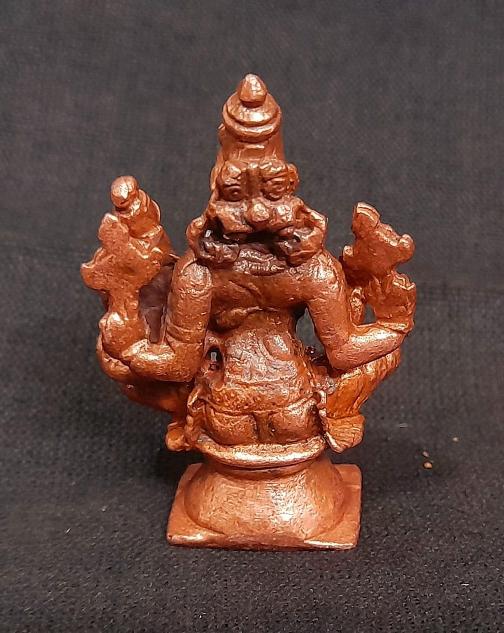 Copper Idols, 1.7 Inches, Handmade Lakshmi Varahar 50 Gram, Patina Antique Finish, Pack Of 1 Piece