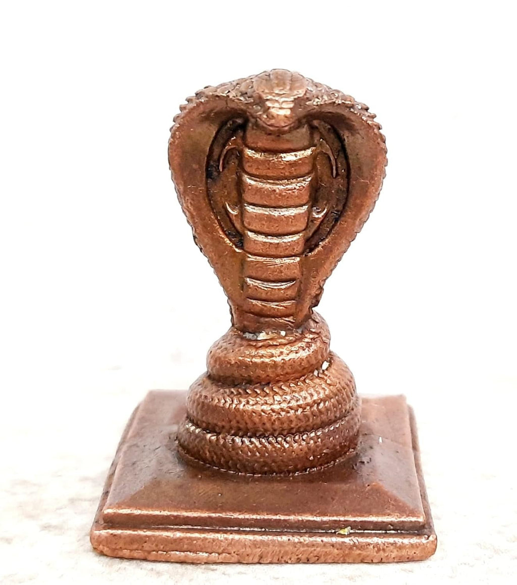 Sacred Copper Adhisesha Idol – 1.6 Inches, 71 Grams, Handmade Patina Antique Finish, Pack of 1 Piece