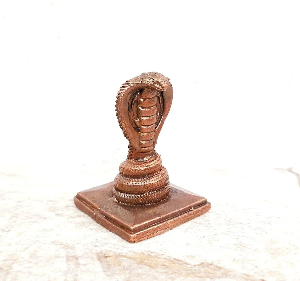 Sacred Copper Adhisesha Idol – 1.6 Inches, 71 Grams, Handmade Patina Antique Finish, Pack of 1 Piece