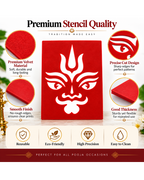 Combo P_10_2 | Premium Coconut Decoration Stencil Set | Reusable Velvet Stencils for Varalakshmi Vratham, Navaratri & Temple Poojas | Pack of 10 Designs