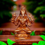 Antique Copper Idols India, 1.5 Inches, Handmade Lord Hayagriva, 30G, Patina Antique Finish, Pack Of 1 Piece