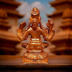 Antique Copper Idols India, 1.5 Inches, Handmade Lord Hayagriva, 30G, Patina Antique Finish, Pack Of 1 Piece