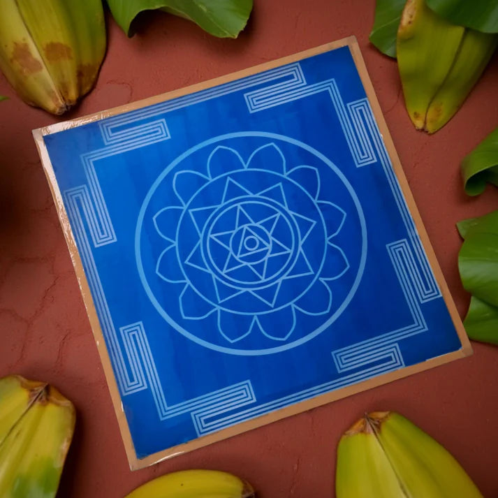 Unikraf  Jumbo Surya Mandala Yantra 1 Rangoli Stencil Wooden 30x30 Inches Pack of 1 piece