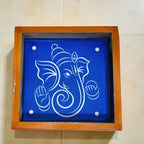 Unikraf  Ganesha Rangoli Kolam Stencil Wooden 5×5 Inches Pack of 1 Piece