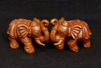 Antique Copper Idols India, 1 Inches, Handmade Paired Elephant Idol 60 Gram, Patina Antique Finish, Pack Of 2 Piece