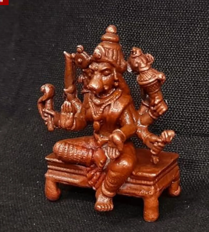 Sacred Goddess Varahi Solid Copper Idol – 1.5 Inches | 65 Grams | Handcrafted Mini Temple Murti