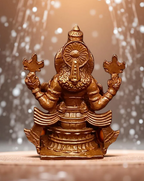 Sacred Yoga Narasimhar Solid Copper Idol – 2.7 Inches | 209 Grams | Handcrafted Temple Murti | Unikraf