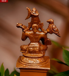Sacred Raja Matangi Solid Copper Mini Idol – 1.6 Inches | 50 Grams | Antique Patina Finish | Handcrafted Tantric Devi Murti | Unikraf