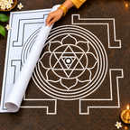 Tripura Sundari Flex Rangoli Stencil – Traditional Yantra Design for Pooja & Festivals | 3 Feet