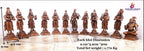 Brownish-Orange Copper Idols Of God Alwars Combo, 1.770 Kg, Patina Antique Finish, Pack Of 1 Piece