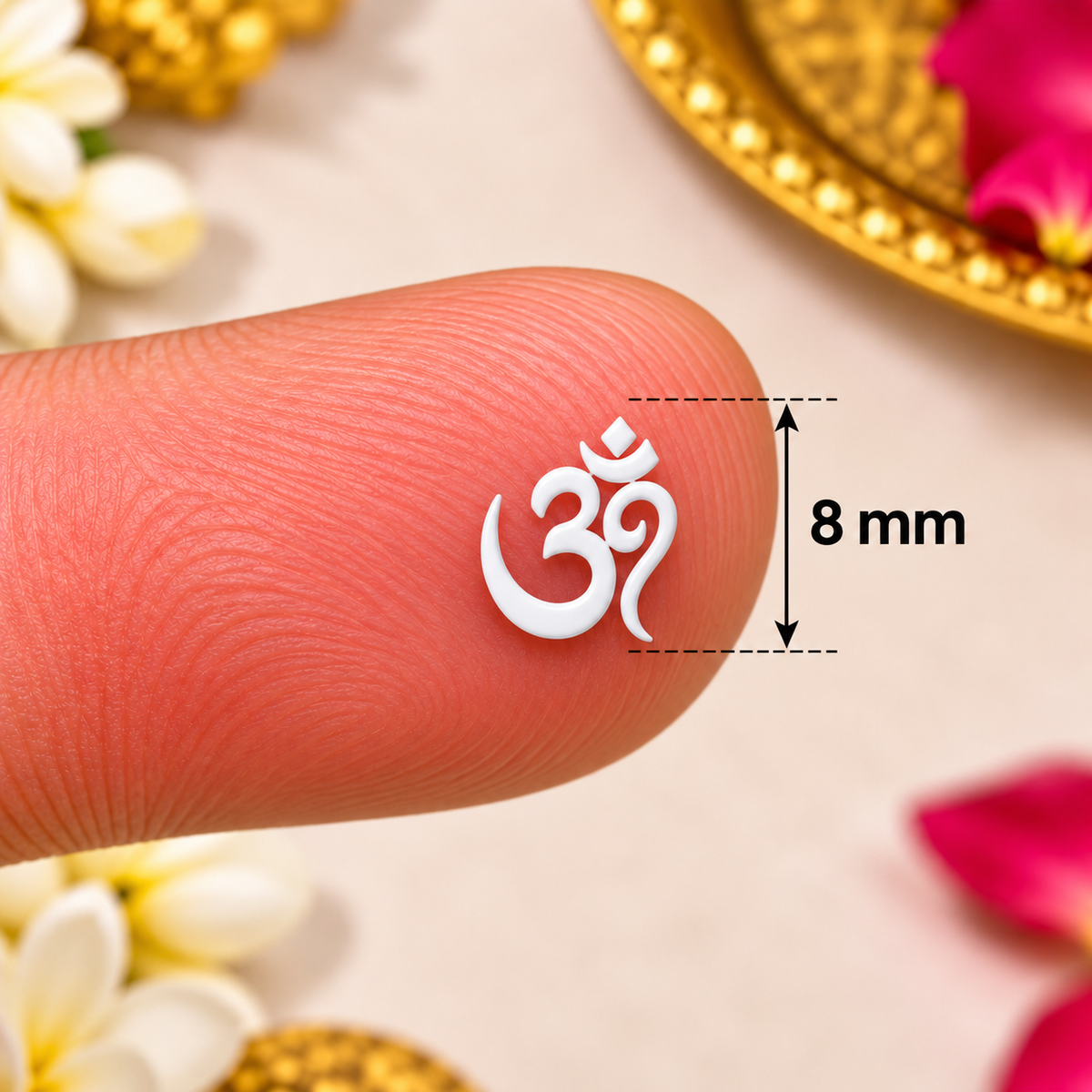 Divine Om Designer Bindi Set of 6 Bindi Stickers  | Sacred Spiritual Bindis for Pooja, Festivals & Daily Wear