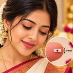 Sacred Vibhuti Tilak Bindis | Traditional White & Red Designer Bindi (Bindis Sticker 6 number )