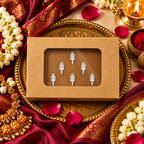 Shiva Trishul Designer Bindi Set –  6 Bindis StickerTraditional Shiv Symbol Bindis for Pooja, Festivals & Ethnic Wear