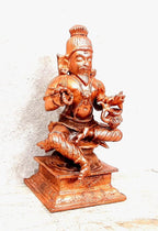 Brown Copper Idols Of Agasthiyar, 3.9 Inches, 480G, Handmade Pack Of 1 Piece