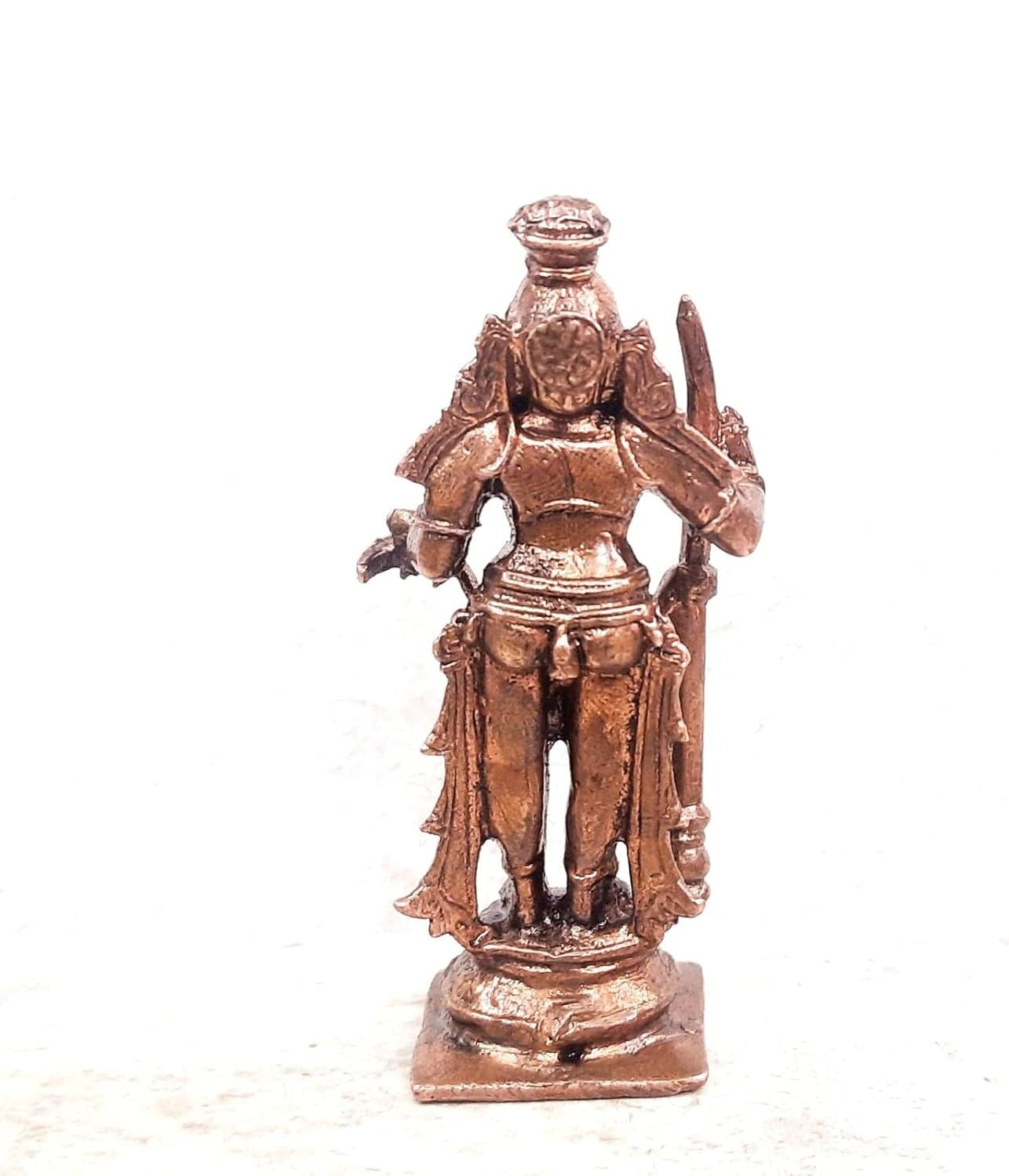 Sacred Copper Udupi Krishna Idol – 3.1 Inches, 150 Grams, Handmade Antique Patina Finish, Pack of 1 Piece