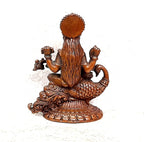 Brown Copper Idols Of God Saraswathi, 4.1Cm, 98G Handmade Pack Of 1 Piece