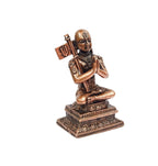 Sacred Copper Ramanujar Idol – 2.24 Inches, 91 Grams, Handmade Patina Antique Finish, Pack of 1 Piece