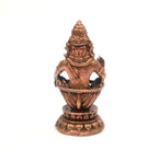 Sacred Sabarimala Lord Ayyappa Solid Copper Idol – 5.5 cm | 55 Grams | Antique Patina Finish | Handcrafted Temple Murti