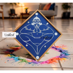 Vastu Purusha Yantra Rangoli Design Stencil Wooden  Pack of 1 piece