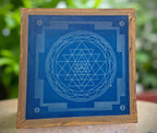 Unikraf  Sri Chakra Yantra  Rangoli Stencil Wooden 10x10 Inches Pack of 1 piece