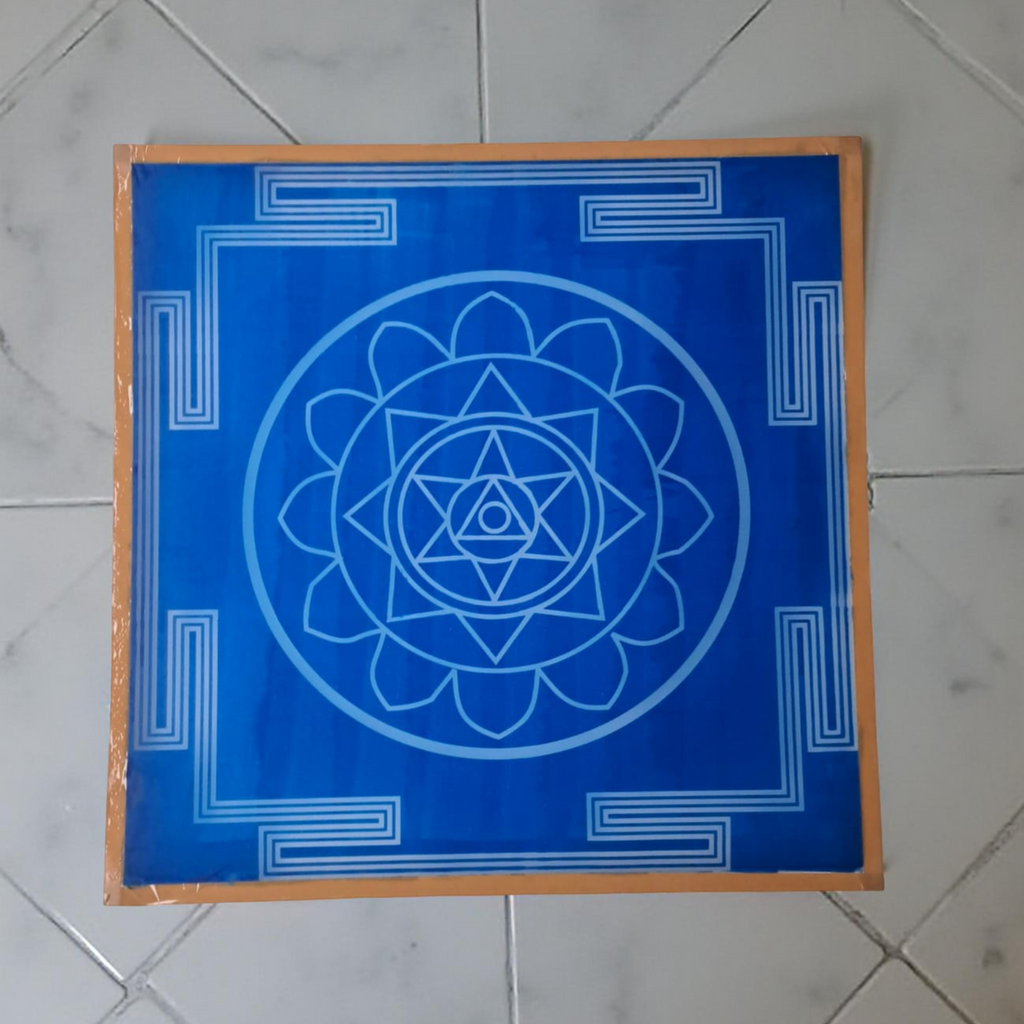 Unikraf  Jumbo Surya Mandala Yantra 1 Rangoli Stencil Wooden 30x30 Inches Pack of 1 piece