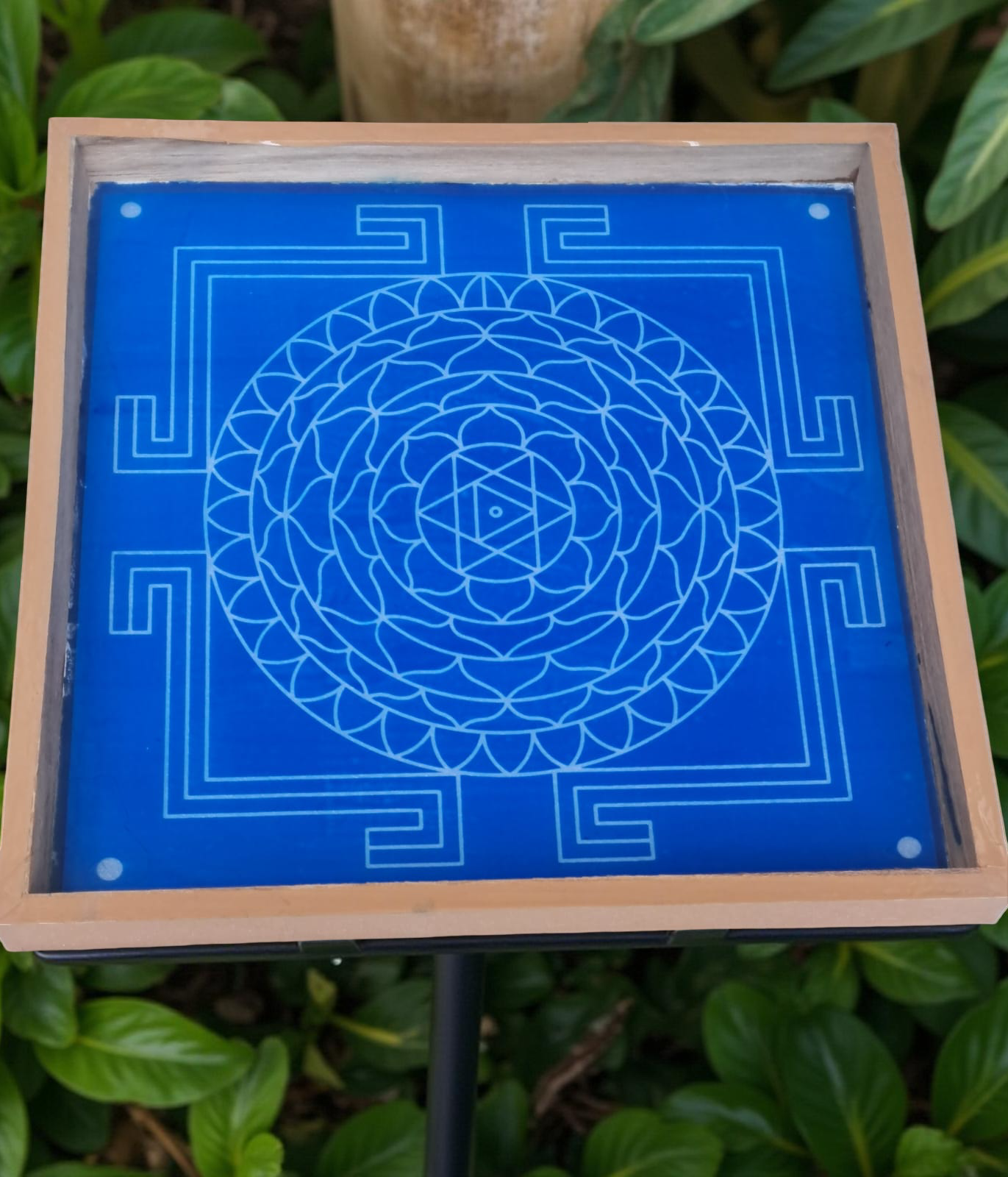 Sri Rama yantra Rangoli Stencil Wooden Pack of 1 piece