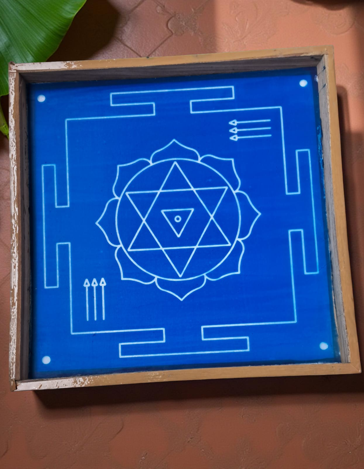 Shyama kali yantra Rangoli Stencil Wooden  Pack of 1 piece