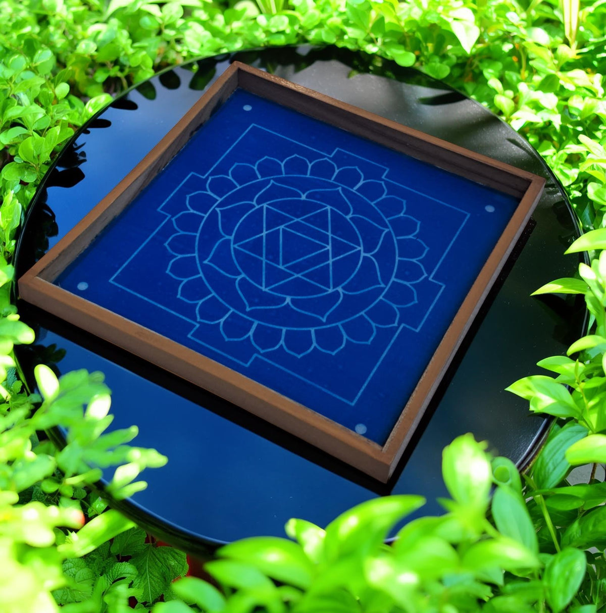 Surya Mandala Yantra 4 Rangoli Stencil Wooden  Pack of 1 piece