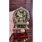 Sacred Lord Panchamukhi Ganesh Solid Brass Mini Idol – 3.5 Inches | 260 Grams | Handcrafted Temple Murti | Unikraf