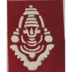 Lord Balaji Face Coconut Decoration Stencil - Unikraf