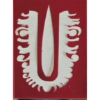 Sacred Vaishnava Tilak Coconut Decoration Stencil - Unikraf