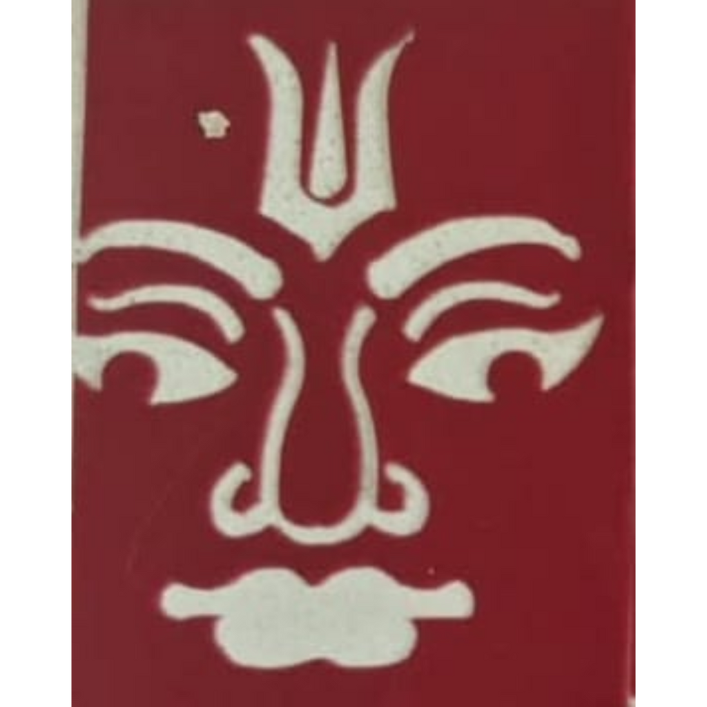 Vishnu Deva Divine Symbol Coconut Decoration Stencil - Unikraf