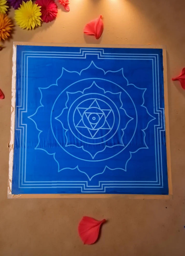 Unikraf Jumbo Surya Mandala Yantra 2 Rangoli Stencil Wooden 30x30 Inches Pack of 1 piece