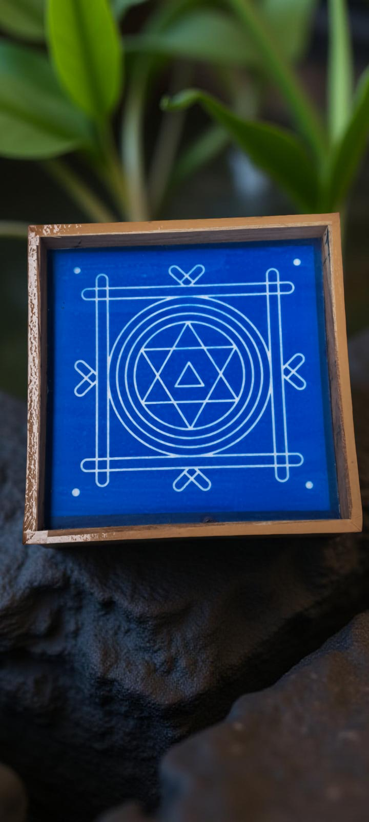 Yantra Rangoli Stencil Wooden  Pack of 1 piece