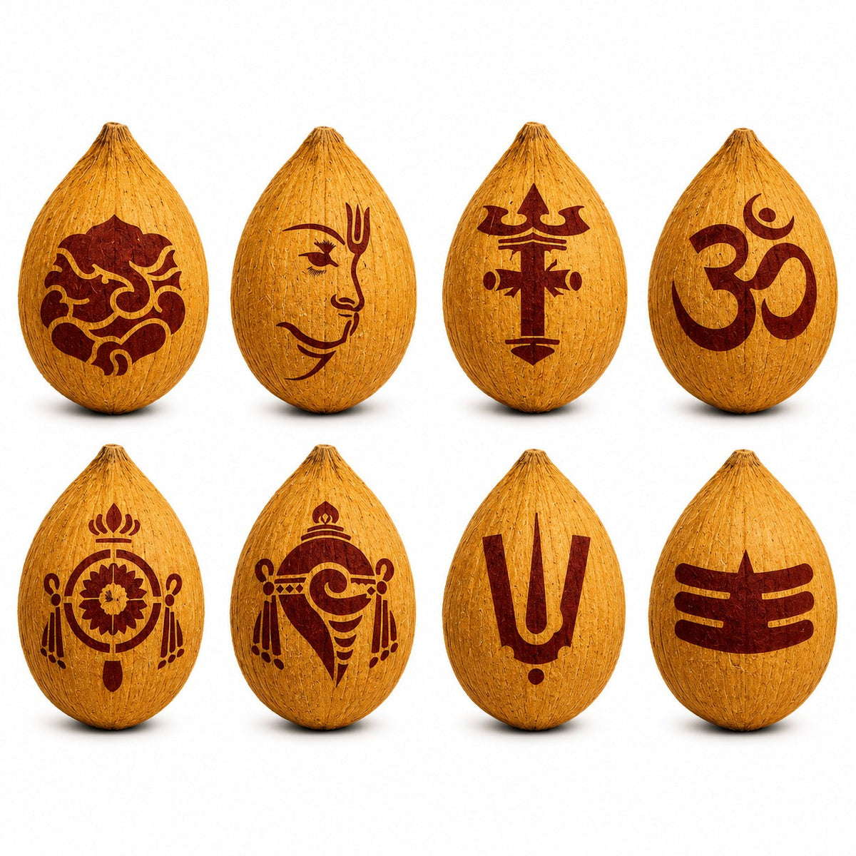 God Nama Coconut Stencil Pack - Set of 8 Stencils_Unikraf