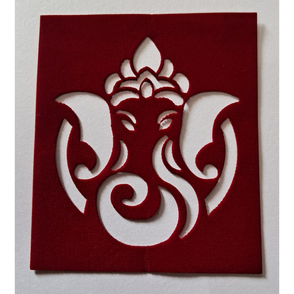 Divine Ganesha Coconut Decoration Stencil - Unikraf