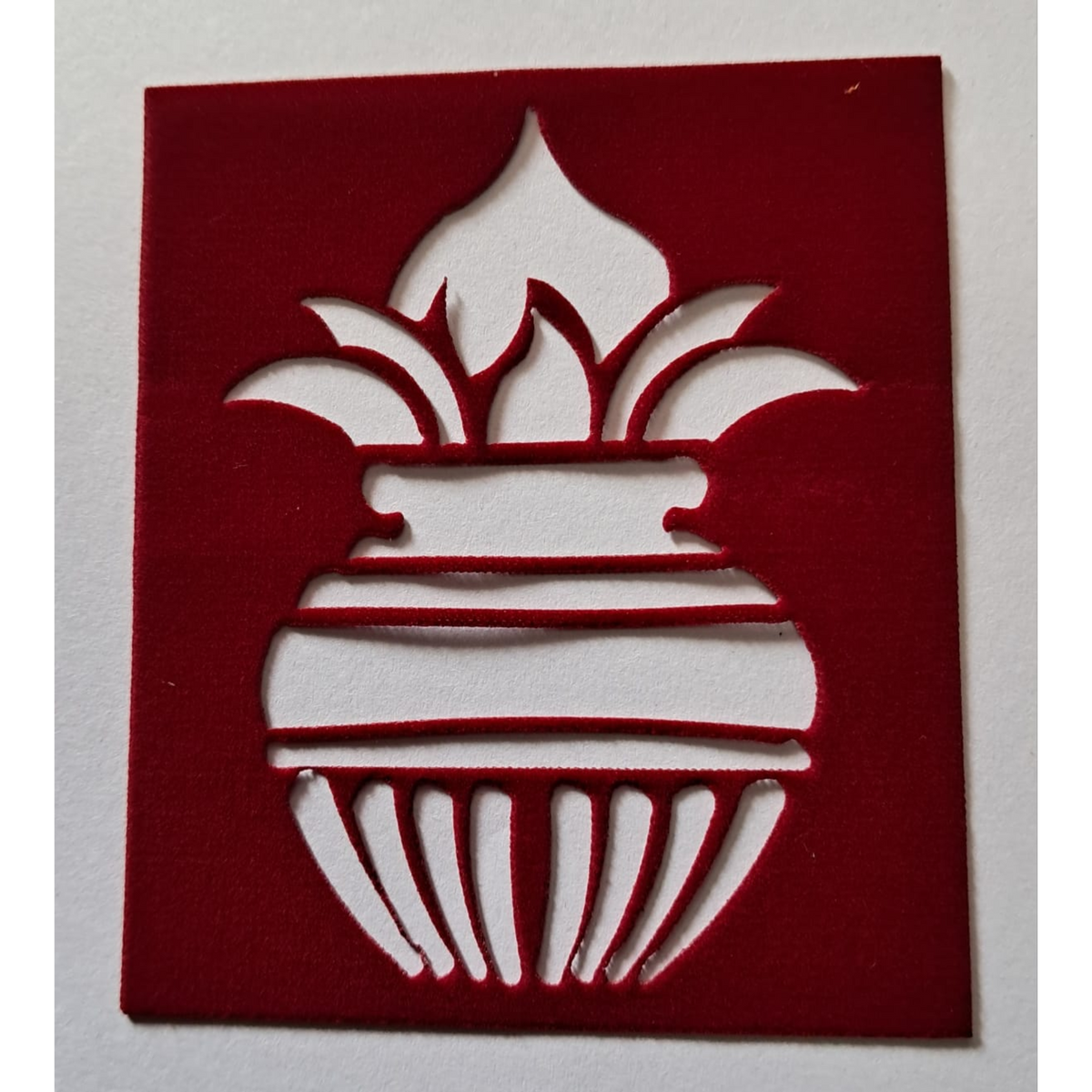 Purna Kalash Coconut Decoration Stencil - Unikraf