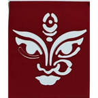 Durga Devi Face 2 Coconut Decoration Stencil - Unikraf