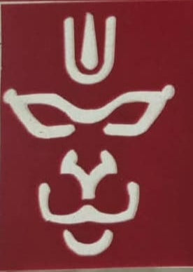 Sri Vishnu Chinnam Coconut Decoration Stencil - Unikraf