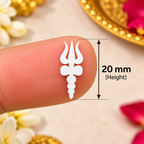 Shiva Trishul Designer Bindi Set –  6 Bindis StickerTraditional Shiv Symbol Bindis for Pooja, Festivals & Ethnic Wear