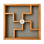 Teak Wood Stainless Steel Net Swasthik Rangoli Stencil – 7 Inches