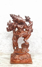 Brownish-Orange Copper Idols, 3.5 Inches, Handmade Bhu Varaha, 280G, Patina Antique Finish, Pack Of 1 Piece