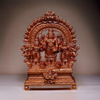 Sacred Copper Srinivasa Perumal Idol – 6 cm, 131 Grams, Handmade Antique Patina Finish, Pack of 1 Piece