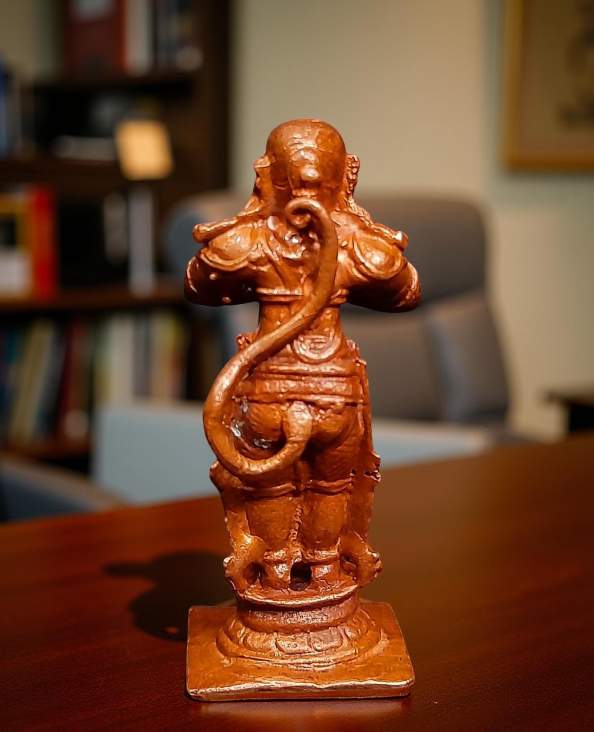 Brown Copper God Idols Hanuman, 2.3 Inches, 60G, Patina Antique Finish, Pack Of 1 Piece