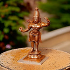 Sacred Copper Lord Rama Idol – 2 Inches, 35 Grams, Handmade Patina Antique Finish, Pack of 1 Piece