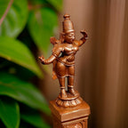 Sacred Copper Lord Rama Idol – 2 Inches, 35 Grams, Handmade Patina Antique Finish, Pack of 1 Piece