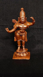 Sacred Copper Lord Rama Idol – 2 Inches, 35 Grams, Handmade Patina Antique Finish, Pack of 1 Piece